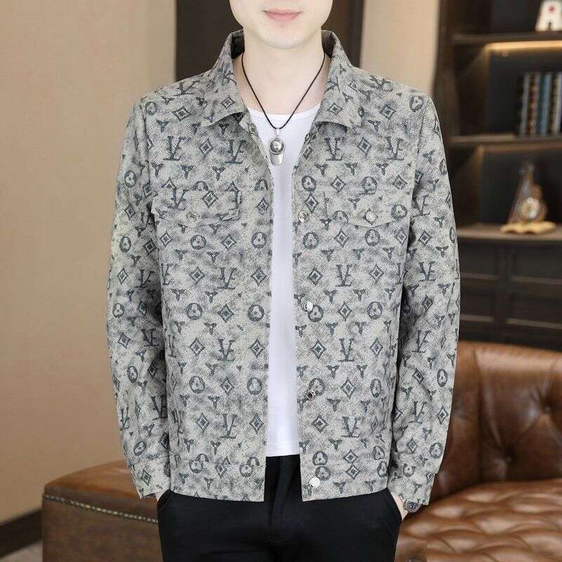 New Trendy Jacket Men, Casual With A Turn-Down Collar, 2025 Fashion Brand Top, Stylish For Spring And Autumn, Slim Fit, High Quality Asia Size