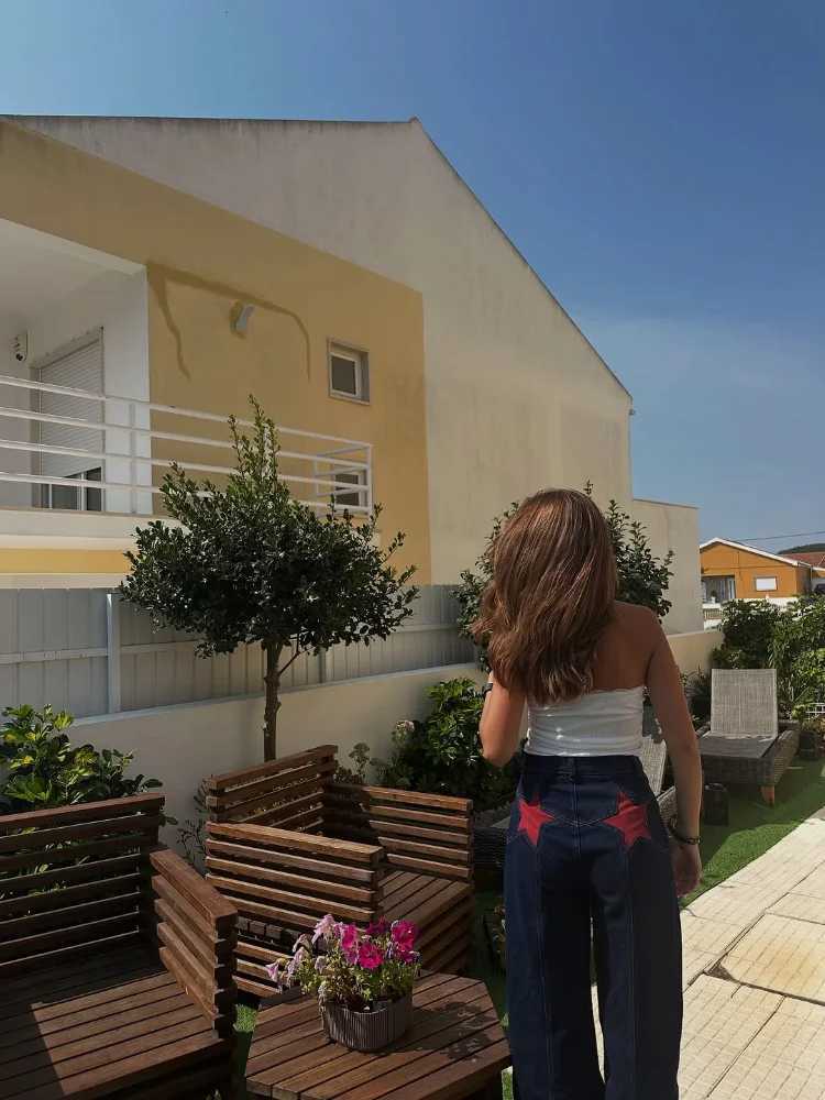 Street Pentagram Print Women Jeans Fashion Zippers Button Dropped Pocket Female Pants 2026 Spring Summer Lady StreetwearT260310