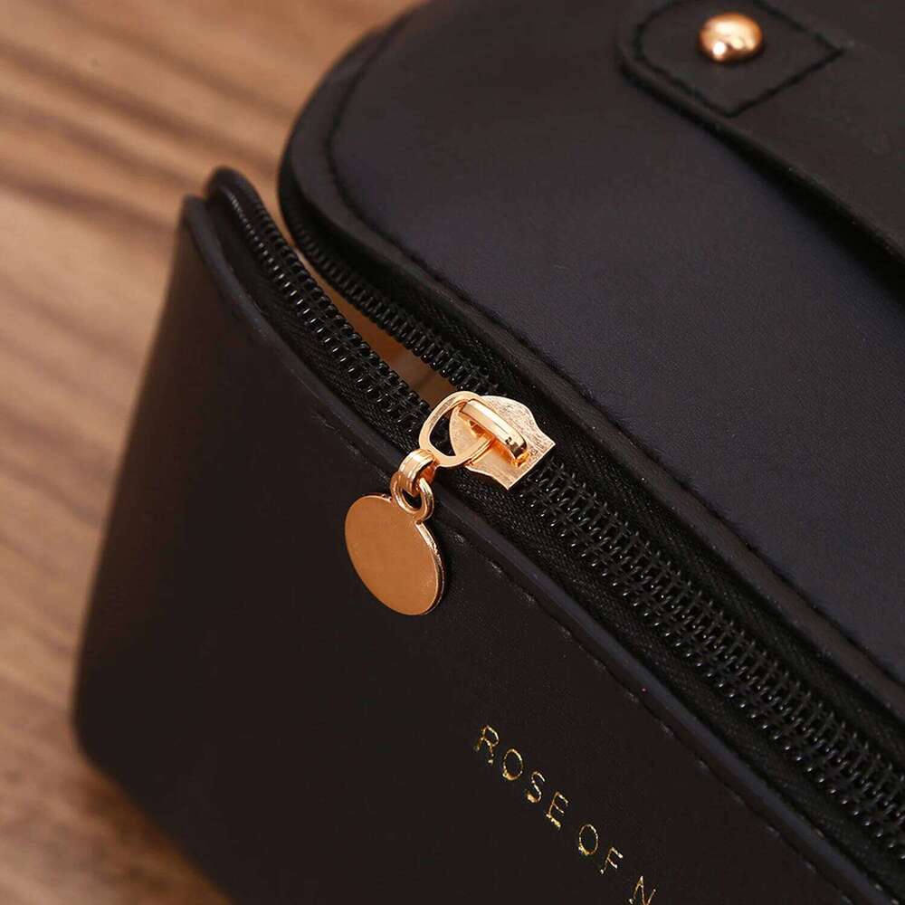 1Pc Travel Bag,Large Capacity Cosmetic Bags for Women,Waterproof Portable Pouch Open Flat Toiletry Pattern Makeup Bag XJ260310