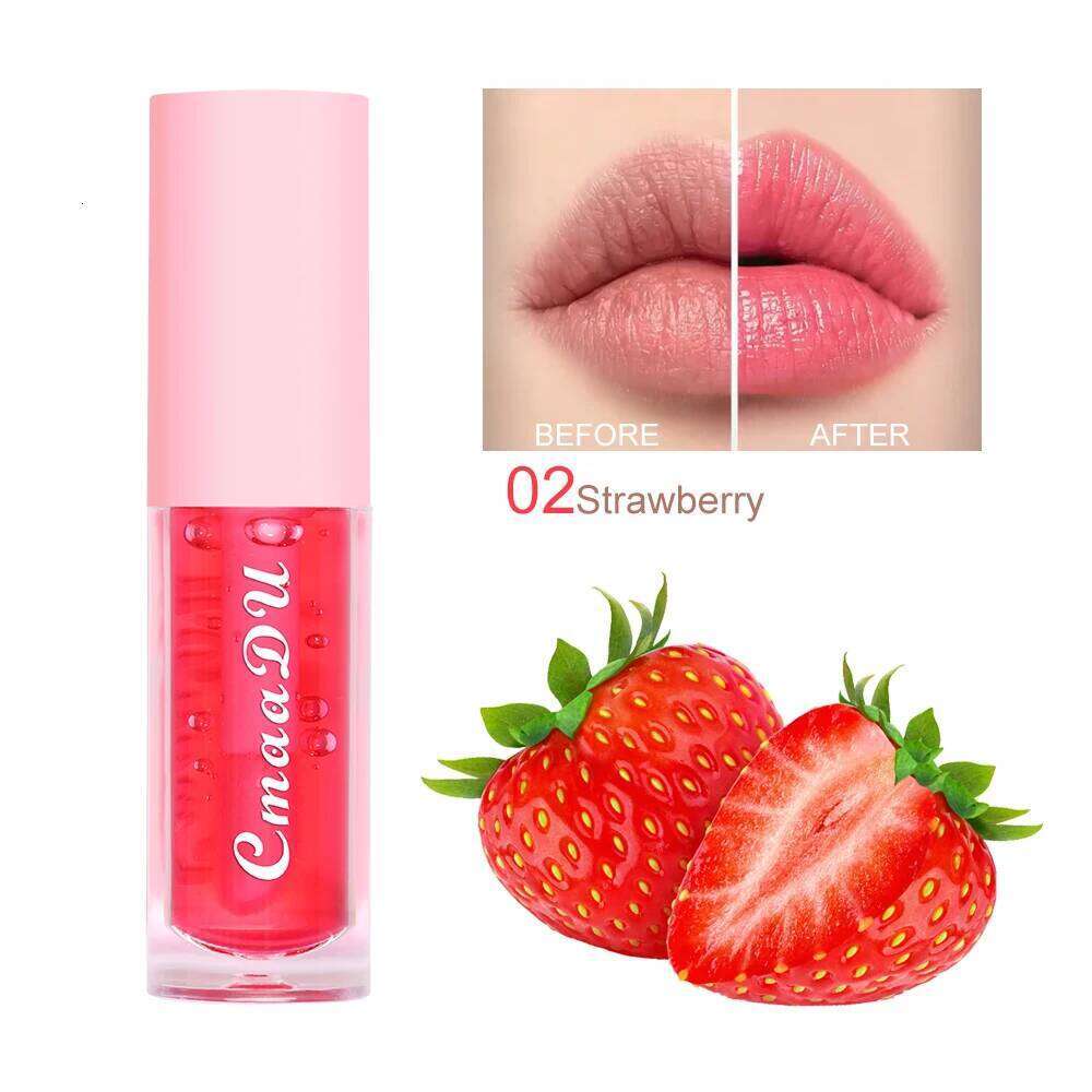 CmaaDu 1pcs & 2pcs 6pcs Fruit Moisturizing Color Change Lip Gloss Lasting Waterproof Lipstick Non-stick Cup Does Not Fade Z260310