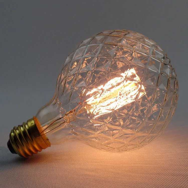 Edison Bulb E27 Warm white 40W 60W ST64 G95 G80 G125 220V Carbon Retro Light Bulb Tungsten Silk Light Bar Window Decoration H260310