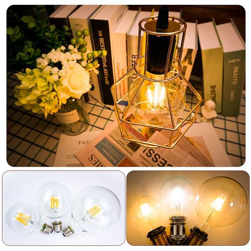 E14 E27 LED Bulb 220V Glass Vintage LED Filament Light Bulb 2W 4W 6W 8W Retro Incandescent Decoration Led Lighting Lamp Ampoule H260310