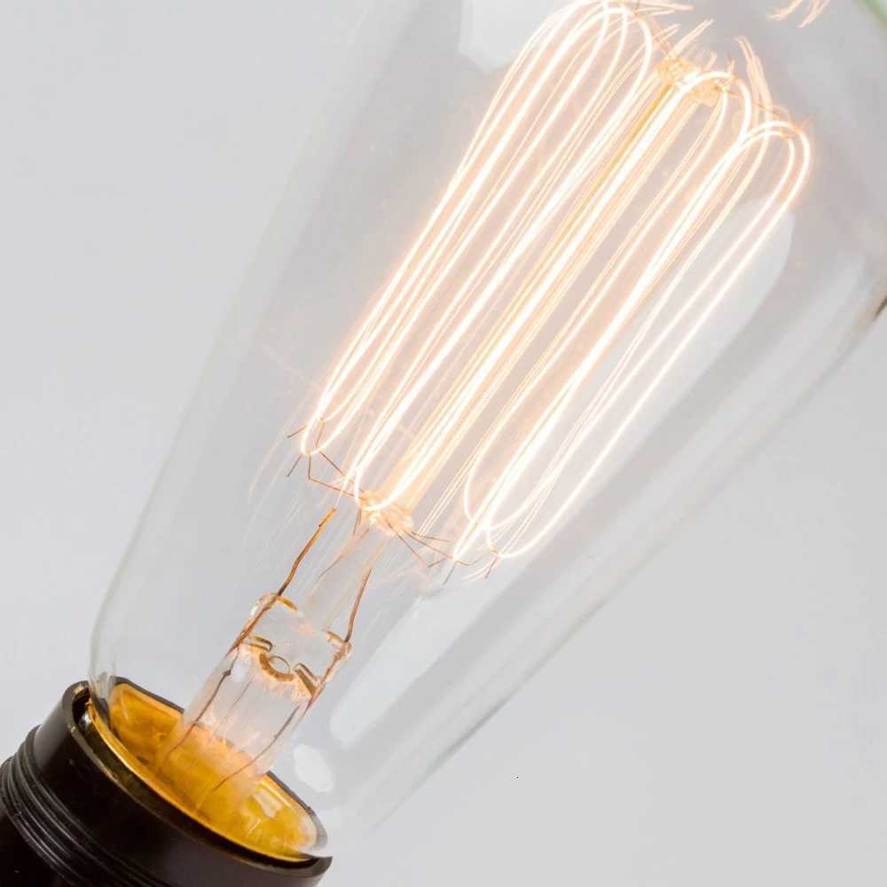 Edison Bulb E27 220V 40W ST64 A19 T45 G80 G95 G125 Incandescent Filament Bulb Lighting Retro Edison Light Bulb H260310