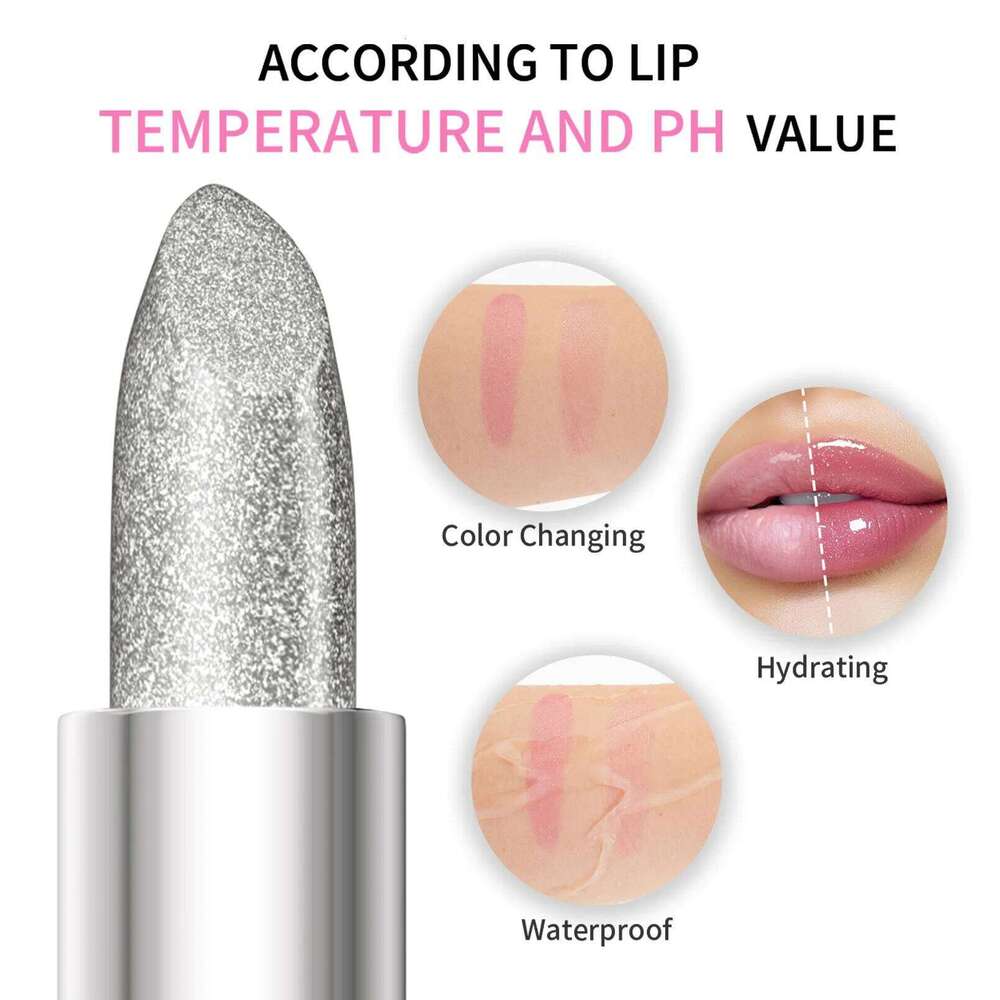 Shiny Color-changing Glitter Lipstick Non-sticky Lip Gloss Hydrating Moisturizing Shimmer Waterproof Glossy Lipsticks Makeups Z260310