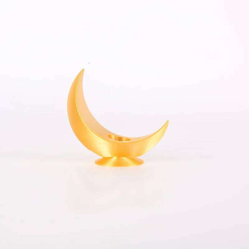 1 Piece Black Crescent Moon Candle Holder Printed in 3D - Gothic Style Table, Plastic Decoration for Halloween H260310