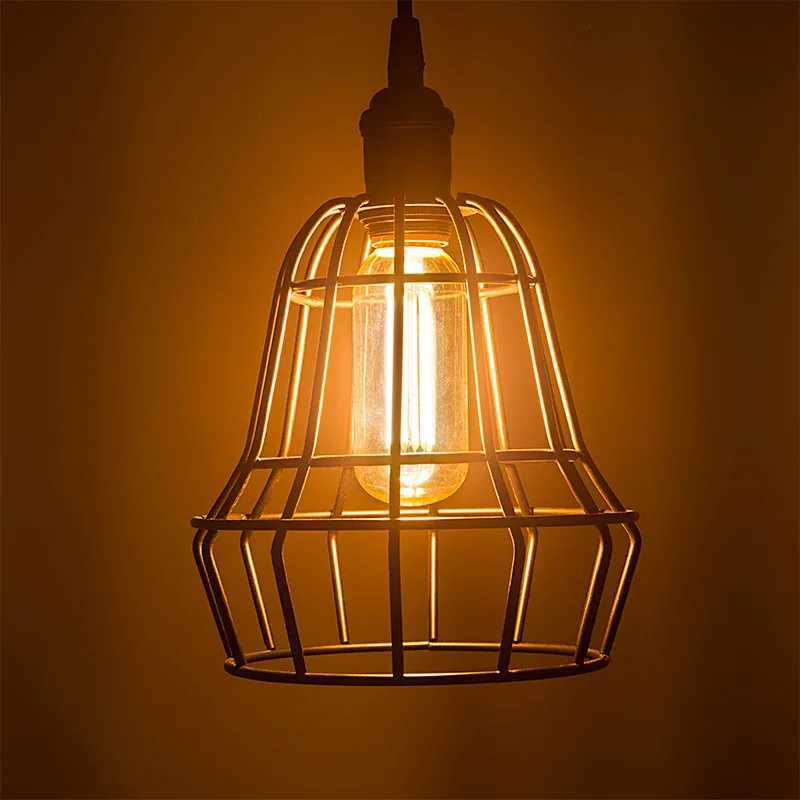 Vintage T45 Dimmable LED Long Tube Bulb 6W E27 110V 220V 2200K Warm Yellow Filament Tubular Lamp For Chandelier Pendant Lighting H260310