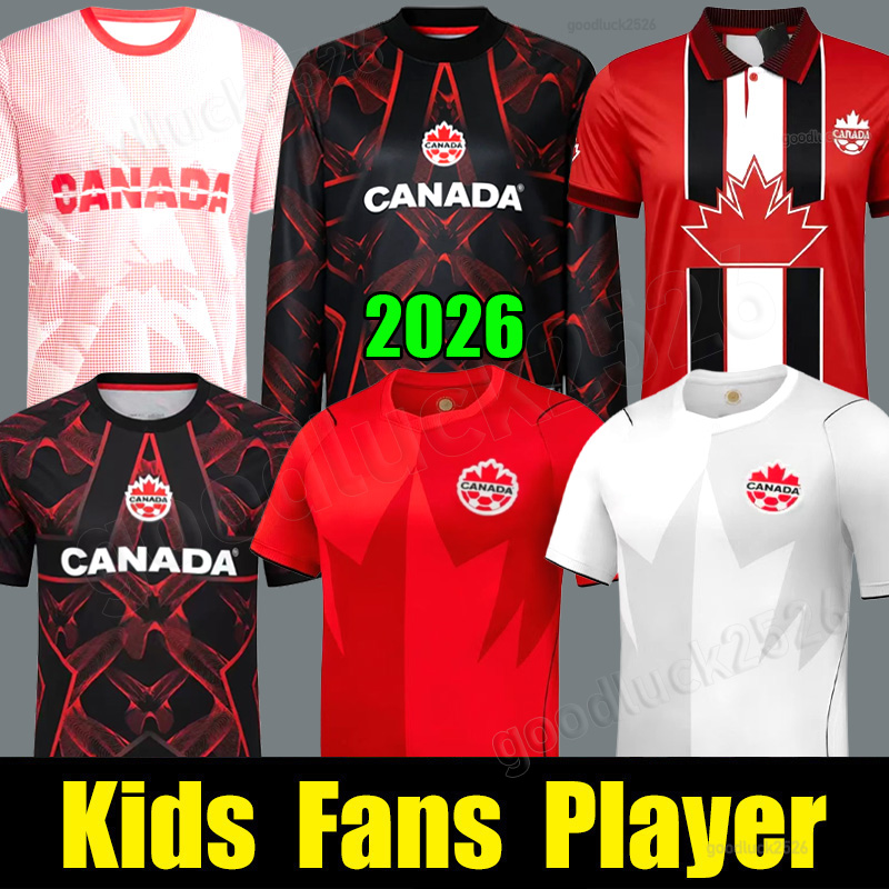 2026 World Cup Canada Soccer Jerseys national team 26 27 DAVIES J.DAVID LARIN UGBO CAVALLINI MILLAR EUSTAQUIO FRASER football shirt home player version RED uniform