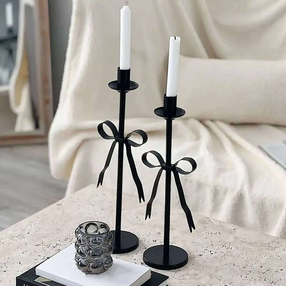 Table Centerpiece Creative Candlestick Taper Candle Stick Holder for Living Room Mantel Farmhouse Holiday Hotel H260310