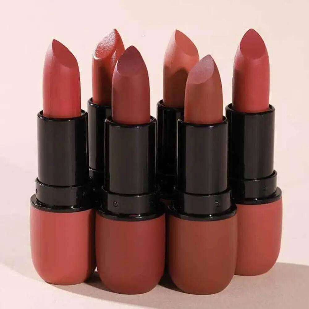 6 Colors Sexy Matte Lipstick Waterproof Long Lasting Color Rendering Non-stick Velvet Lips Contour Pencil Woman Makeup Cosmetics Z260310