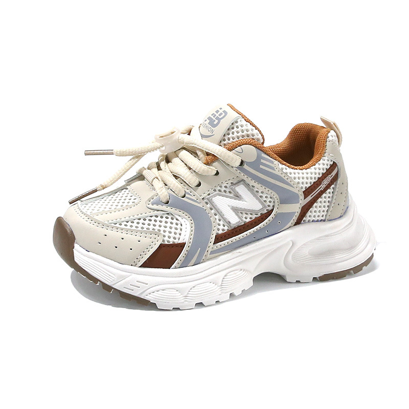 Hot New free shipping designer shoes for kids running shoes khaki white Fashionable and versatile outdoor sneakers sport shoes