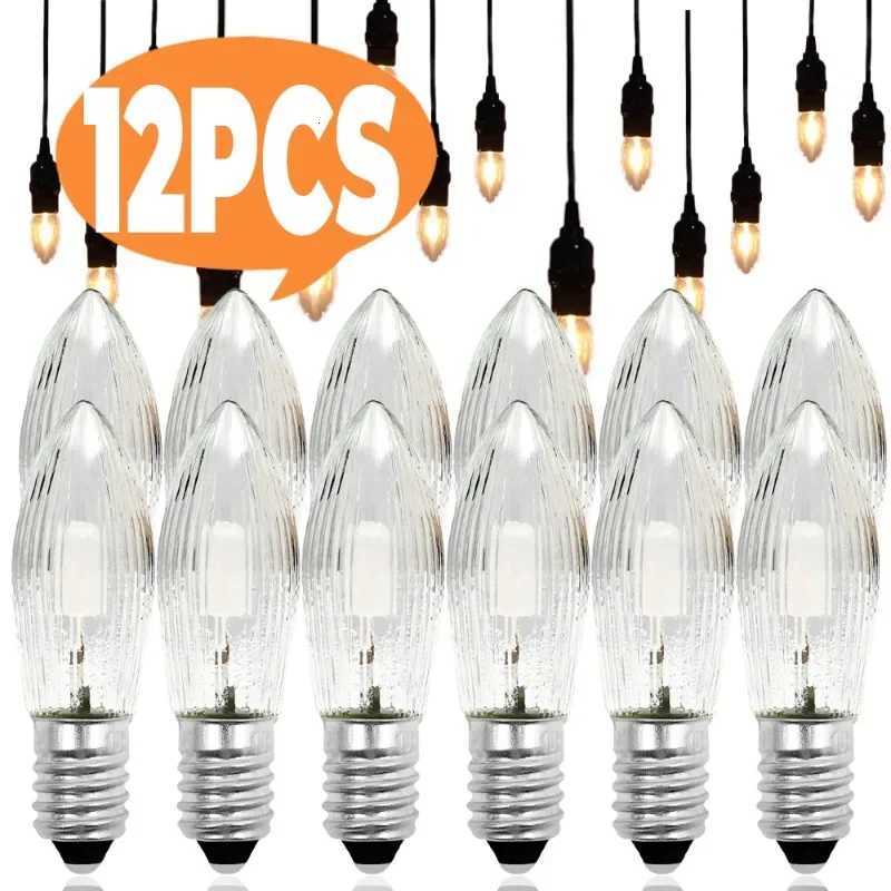 E10 LED Warm Light Glass Bulbs Tapered Candles Replacement Bulbs for Lights Candle Arch Bathroom Kitchen Home Lamps Bulb Decor H260310