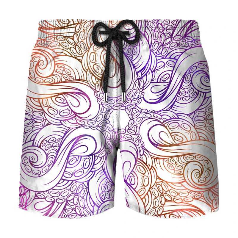 Flowers Tree Leaf 3d Printed Shorts For Men Fashion Casual Oversized Beach Short Hawaii Clothing Vacation Colorful Short Pants N260310