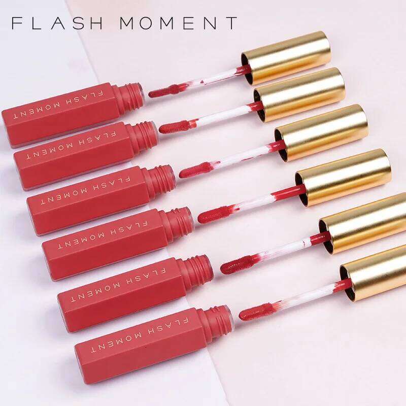 High Quality Brand Makeup Nude Lipstick Gloss Waterproof Liquid Matte Lip Stick Long Lasting Quick Dry Red LipGloss Cosmetic Z260310