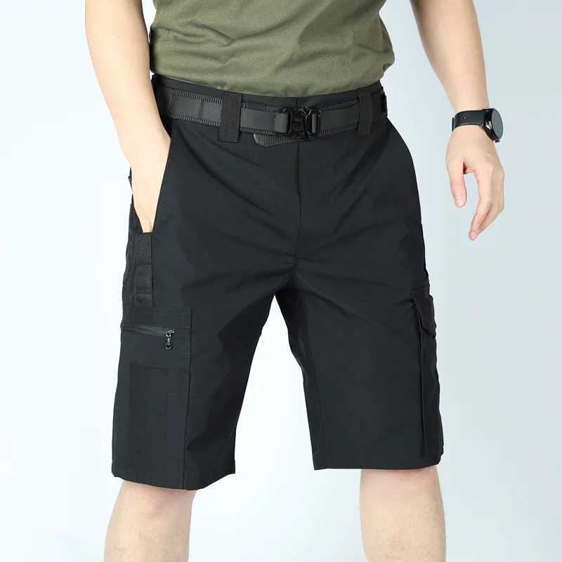 Mens Operator Elastic Tactical Shorts Ripstop Workout Outdoor Cargo Shorts for Men Cycling Hiking Fishing Casual Mens Shorts N260310