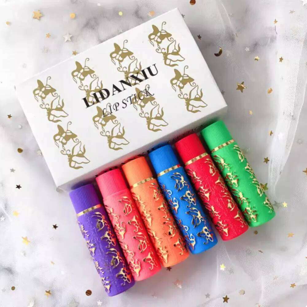 6 Colors Velvet Lipstick Lasting Moisturizing Matte Blam Color Mood Changing Sexy Gloss Waterproof Magic Lip Stick Z260310