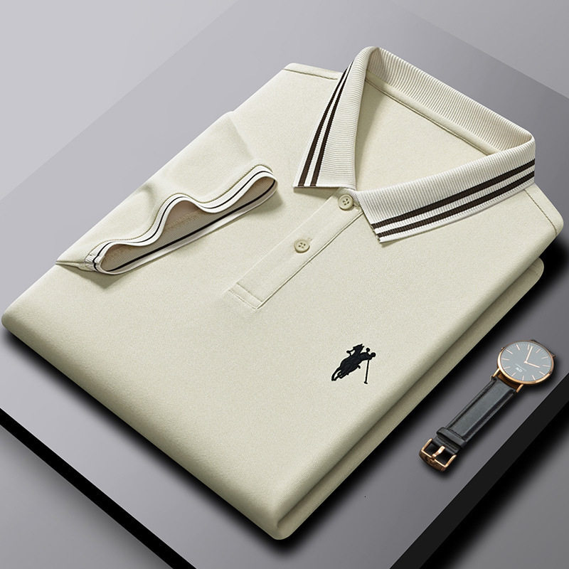 Luxury Brand Designer Clothes Premium Paul Authentic Men's Clothing, Men's Polo Shirt, Summer Turn-Down Collar With Small Horse Logo, Short-