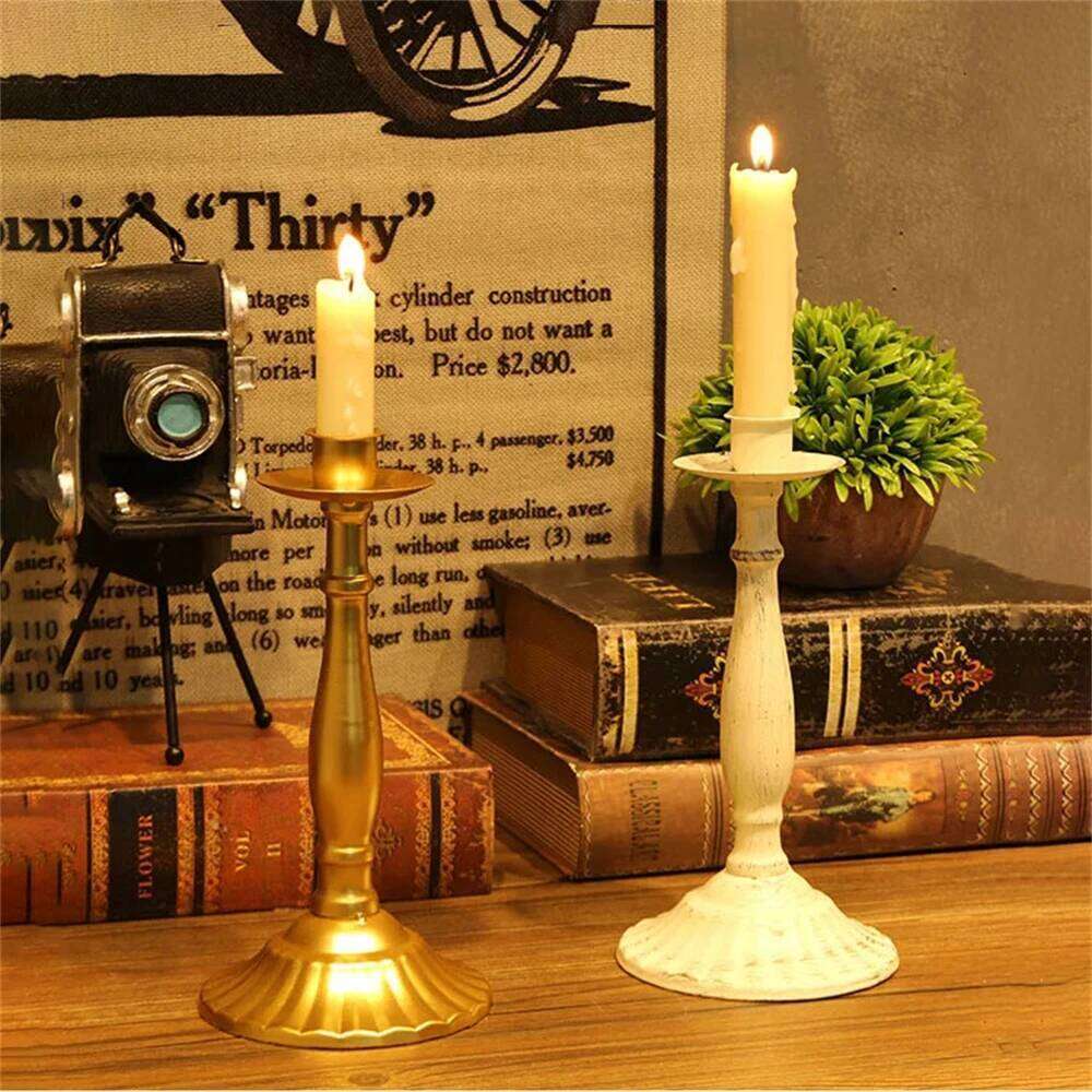 1PC, Candle Holder Table Modern Decorations Candles European Hotel Wedding Candlestick Decoration H260310