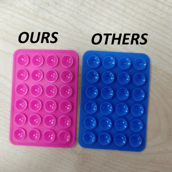 Silicone Suction Pad Back Sticker Suction Cup Phone Holder Silicone Cup Mat Smartphone Wall Stand Fixed for Glass Ceramic Tiles Phone Suction Cup