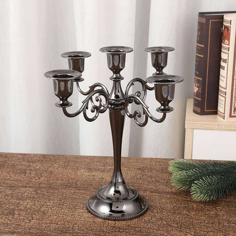 Candlelight Dinner Home Atmosphere European Candlestick Wedding Props Hotel Clubhouse Candle Stand Decoration H260310