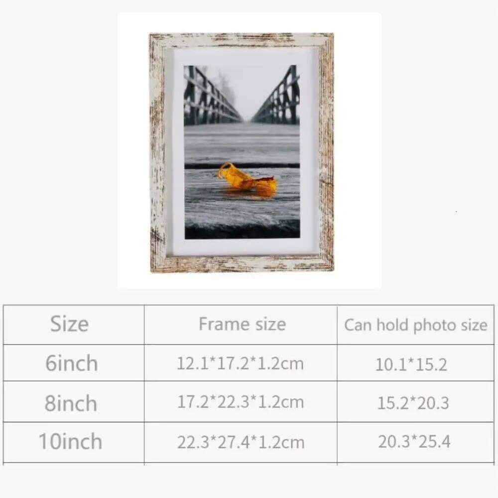 Wooden Wall Hanging 10X15 15X20 20X25cm A4 Wood Picture Frame Stand For Pictures Photo Decor Commemorative Gift H260310 - view 7
