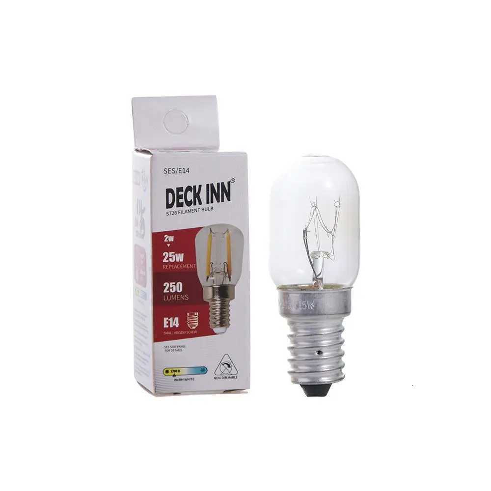 2pcs Refrigerator Accessories 15W Salt Lamp Bulb E14 Clear Glass Incandescent Bulbs 300 Degree Bright Pygmy Light Bulbs Oven H260310