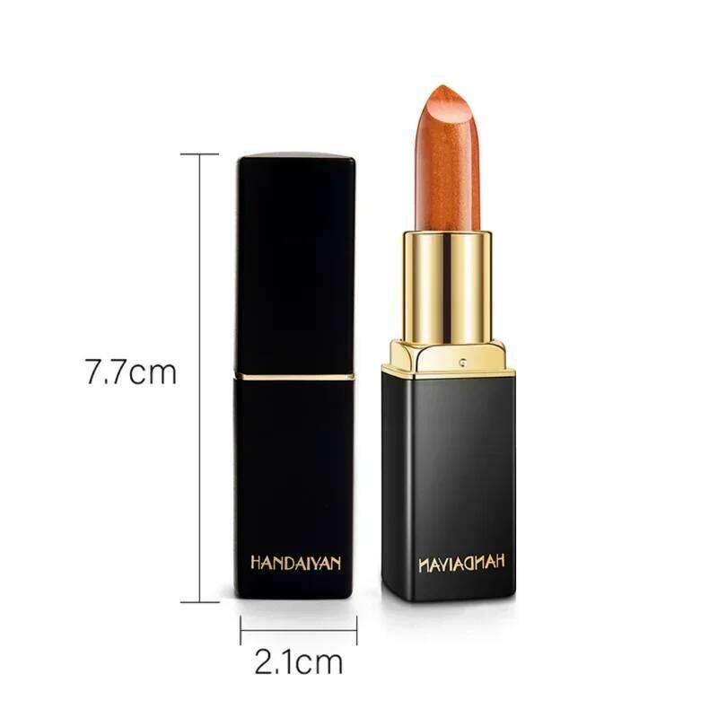 9 Colors Glitter Nude Lipstick Waterproof Long Lasting Non-stick Cup Mermaid Sexy Velve Lip Stick Lips Shimmer Makeup Cosmetics Z260310