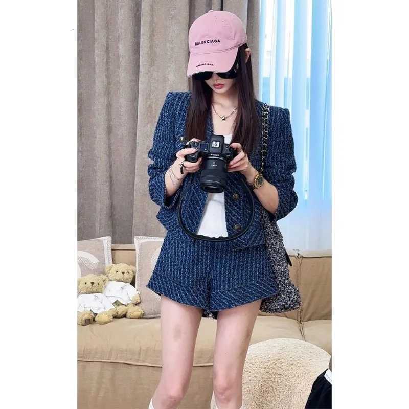 Hot Shorts Suit 2025 Spring Summer Denim Jacket Shorts Wasteland StyleT260310