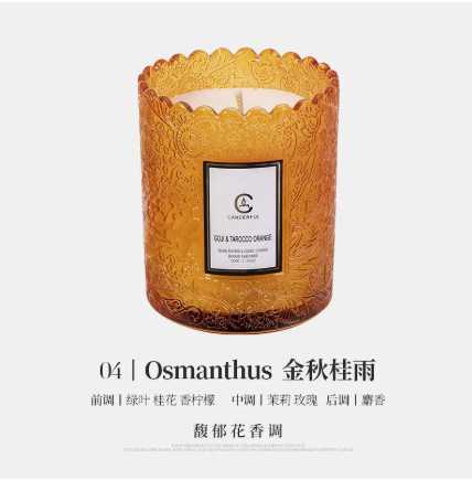 Aromatic Candle Vessel Gift: Engraved Glass Jar with Smokeless Scented Candle for Plants C251115