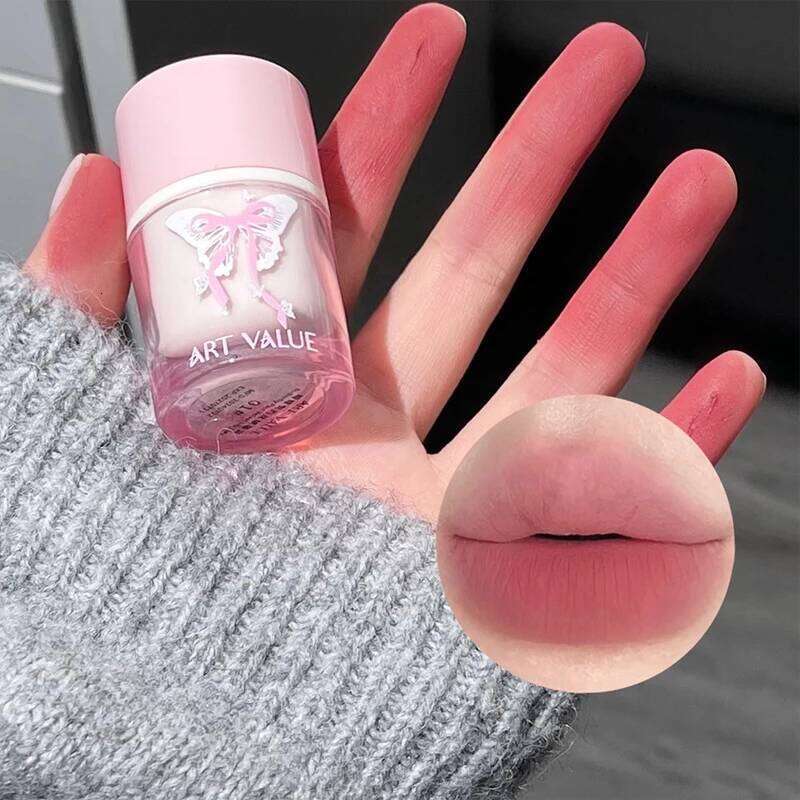 Matte Nude Liquid Lipstick Waterproof Long Lasting Sexy Rose Red Gloss Non-stick Cup Lip Stain For Women Korean Cosmetics Z260310