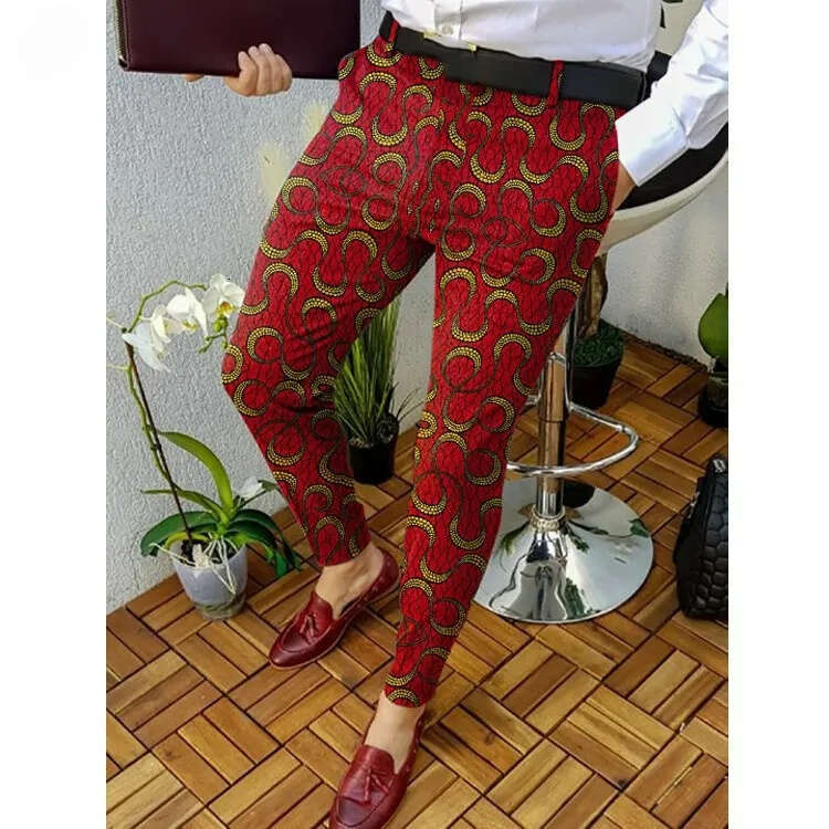 Men's Pants Fashion Summer Designer mens casual sportswear fitness party wedding Long pants Slim Business Groom Wedding Dress Pant Home Casual Me