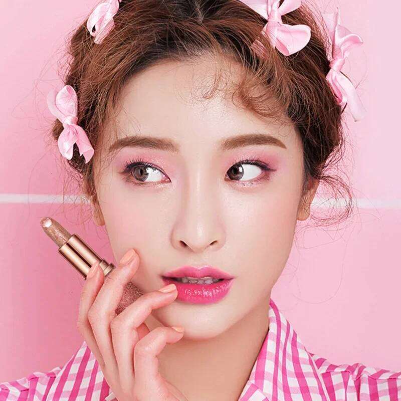 Glitter Matte Waterproof Long Lasting Temperature Change Diamonds Lipstick Non Stick Red Pink Lip Tint Makeup Cosmetic Z260310