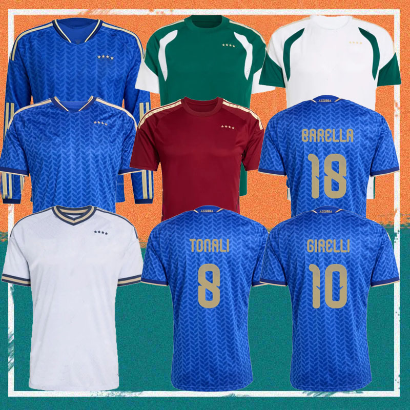 2026 italy FRATTESI soccer jersey 26/27 home italia VERRATTI PELLEGRINI CRISTANTE National team shirt BARELLA Locatelli TONALI GIRELLI Football