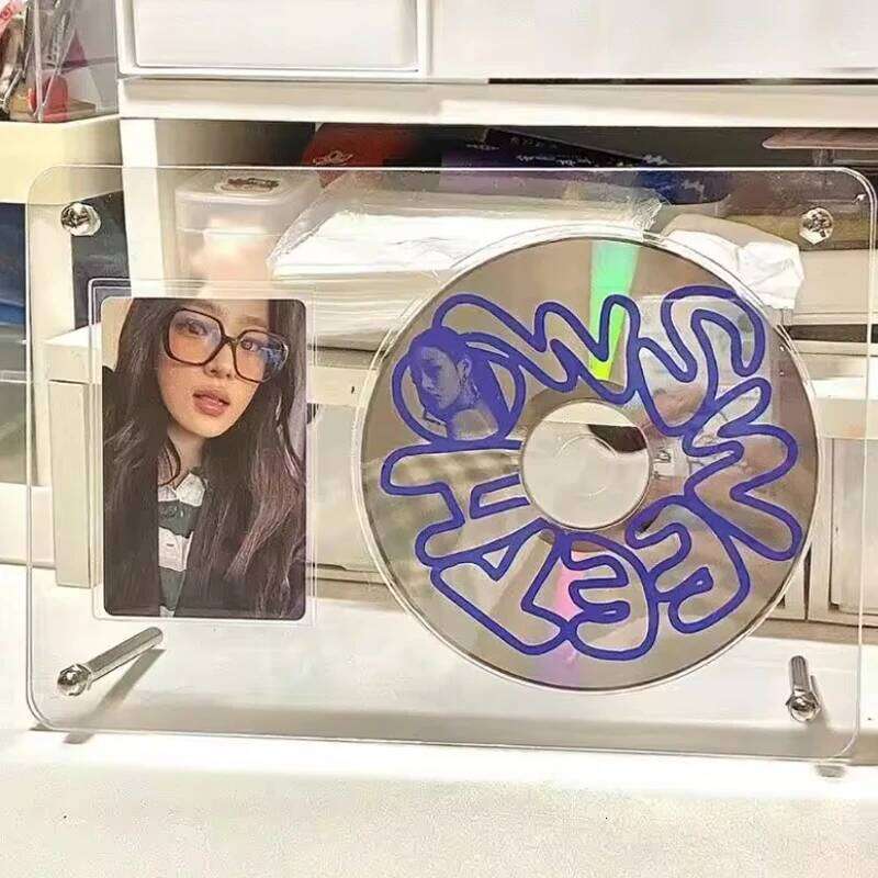 Transparent Idol Frame Acrylic Display Stand Photo Protective Album Picture Poster Holder CD Storage Case H260310 - view 4