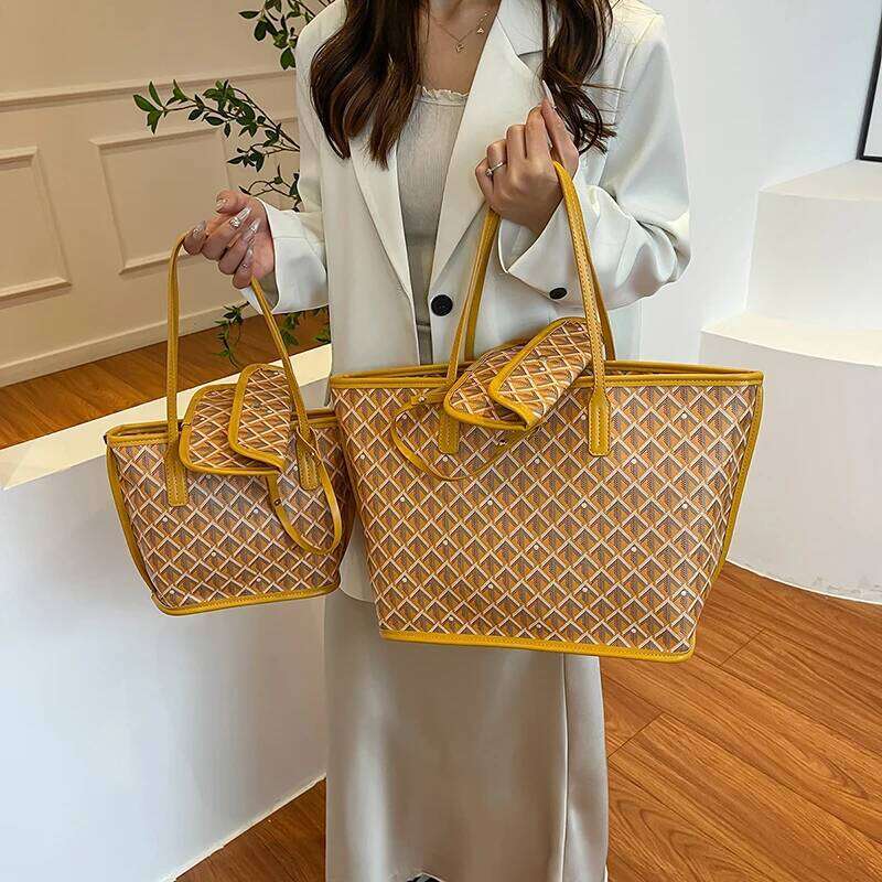 shopping Bag Classic Large Capacity Tote Two Suitcase Versatile Shoulder Handbag Different Size Choose XJ260310