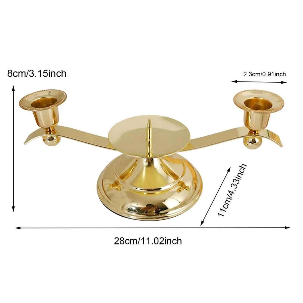 Pillar Holders Metal Candlestick Stand Elegant Table Centerpiece Candle Decor for Home Wedding Party H260310