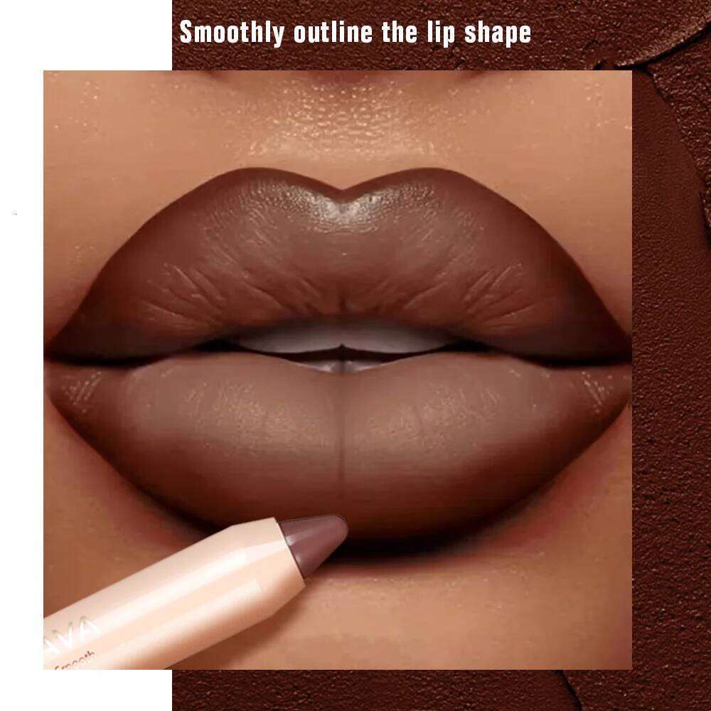 Lipstick & Liner Pencil 2-in-1, Ultra Matte Makeup, Smooth Glide, Buildable Color, Travel Friendly Lip Crayon Z260310
