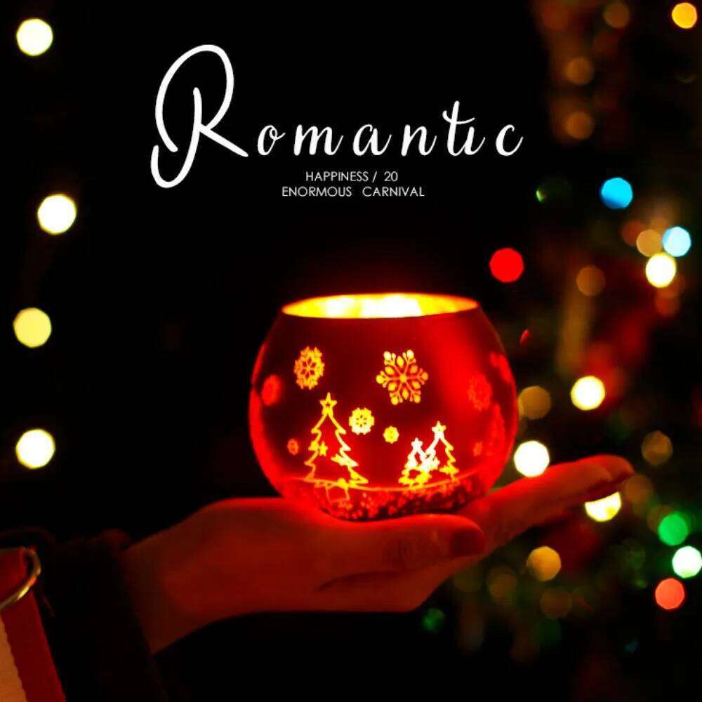 Glass Candlestick Votive Color Candle Cup Holder Tea Light Candelabra for Christmas Wedding Party Home Decore H260310