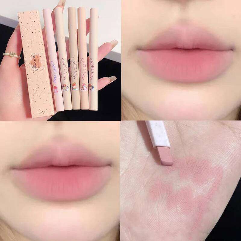 Matte Nude Pink Liner Lipstick Pencil Makeup Long-lasting Waterproof Brown Tint Draw Lip Outline Pen Korean Style Z260310