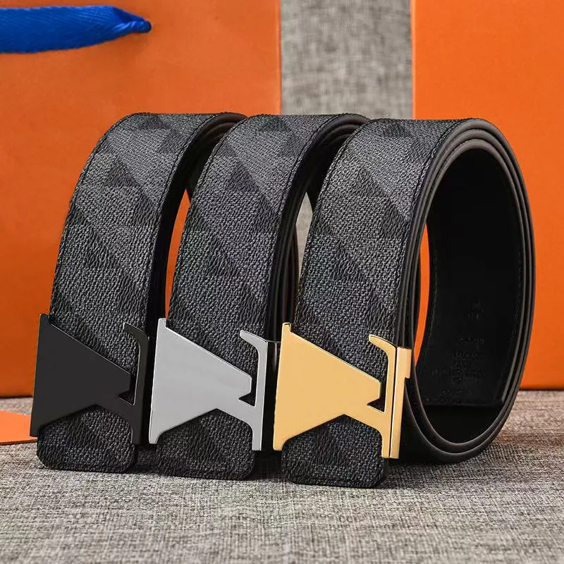 99A Designer Belt For Men Women luxury Ceinture Luxe Genuine Leather Jeans Classic Black Letter Belts Metal Smooth Buckle Waistband Trendy Mens