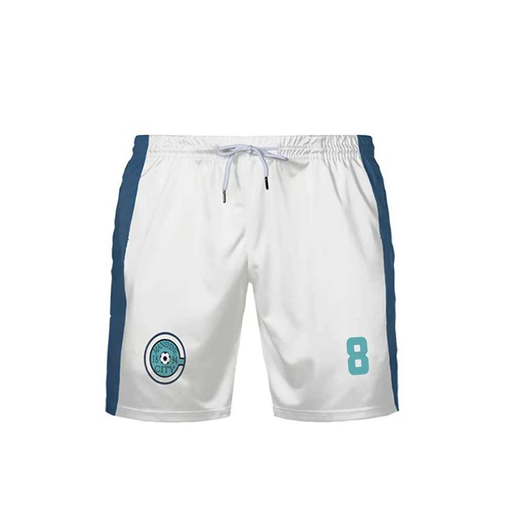 New Blue Lock Anime Manshine City Team Nagi Isagi Youth Shorts Quick Dry Breathable Mens Sports Short Bottoms N260310
