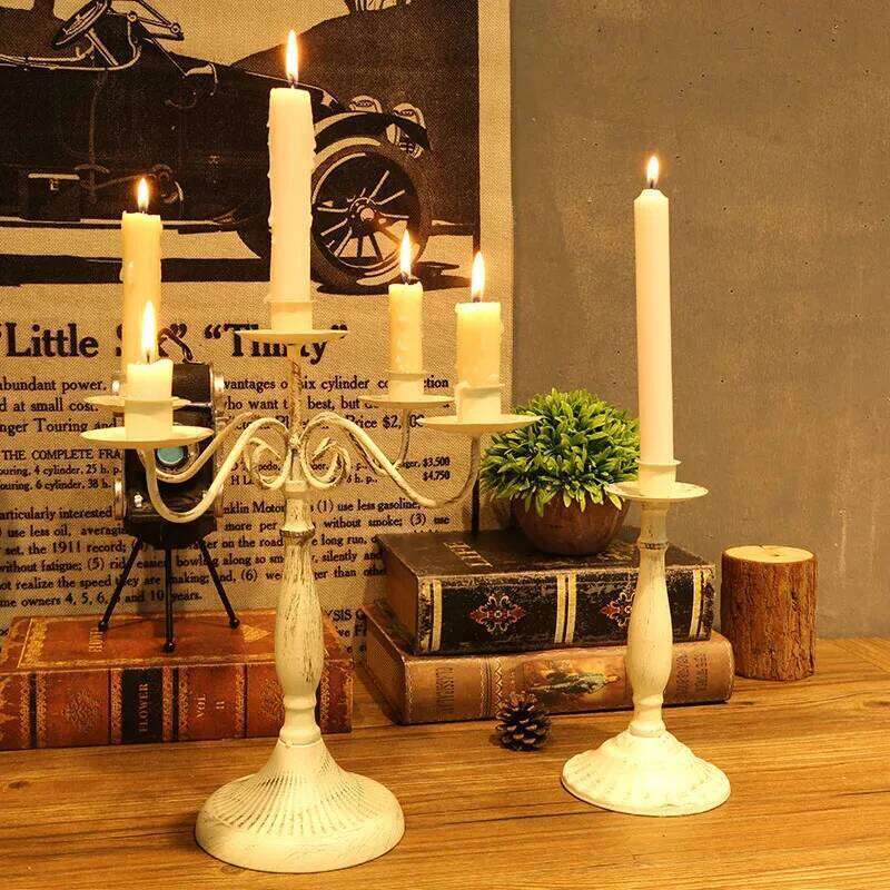 1PC, Candle Holder Table Modern Decorations Candles European Hotel Wedding Candlestick Decoration H260310