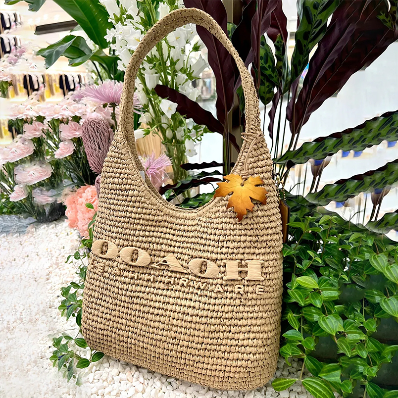 Beach Bag Straw Tote Designer Bag Luxury Bag Summer Large Capacity Shoulder Bag Women Vacation Fashion Classic Shopping Bag All-over print bag AAA