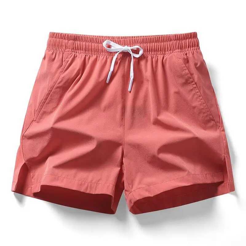 1pcs Summer Men Ice Silk Shorts Quick Drying Running Gym Pants Homme Surf Ventilate Drawstring Casual Outdoor Sport Couple Short N260310