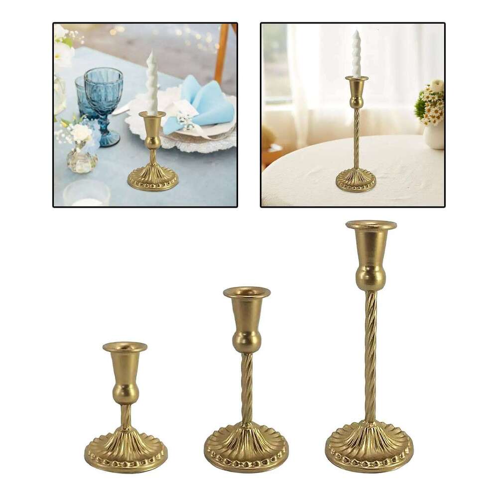 Candle Holder Candelabrum Tabletop Candelabra Metal Candlestick Decorative Ornament for Festival Banquet Parties Wedding Home H260310
