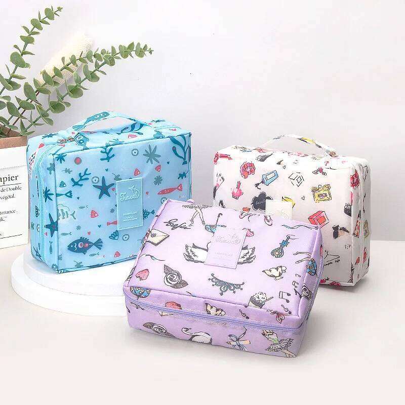Multifunction Women Outdoor Storage Toiletries Organize Cosmetic Bag Portable Waterproof Female Travel Make Up Cases XJ260310