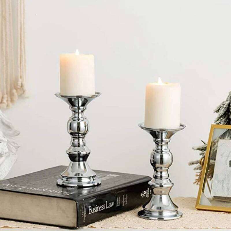 Golden Candle Holders Table Decorations Metal Stand Candlestick For Wedding Birthday Bar Party Living Room Home Decor H260310