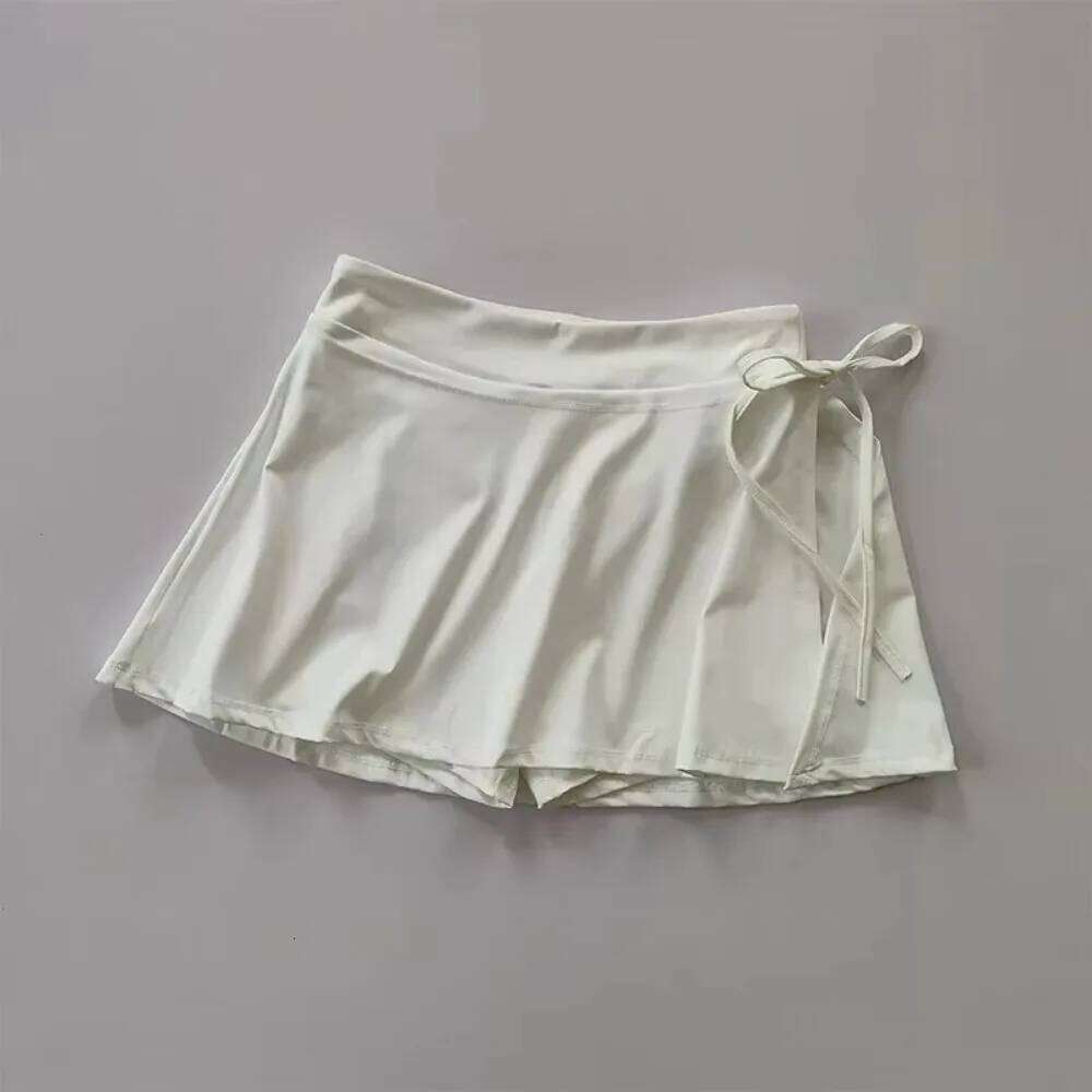 Yoga Badminton Tennis High Waist Half-body Quick Drying Sports Side Split Strap Skirt Pants For Outwear XJ260309