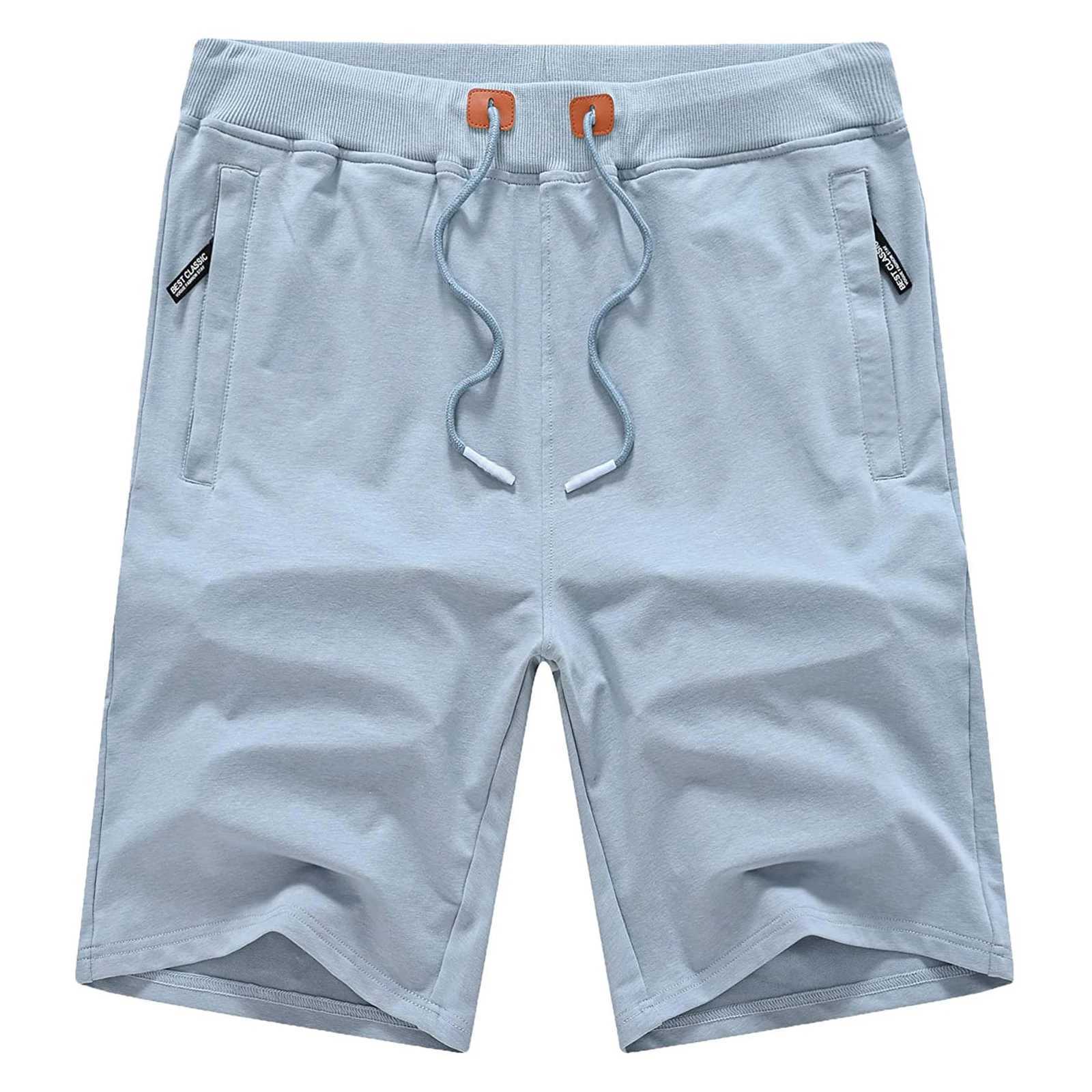 Drawstring Mens Cotton Shorts Cozy Fit Slim Elastic Sports Shorts Man Casual Running Trendy Sweatpants Male Clothing N260310