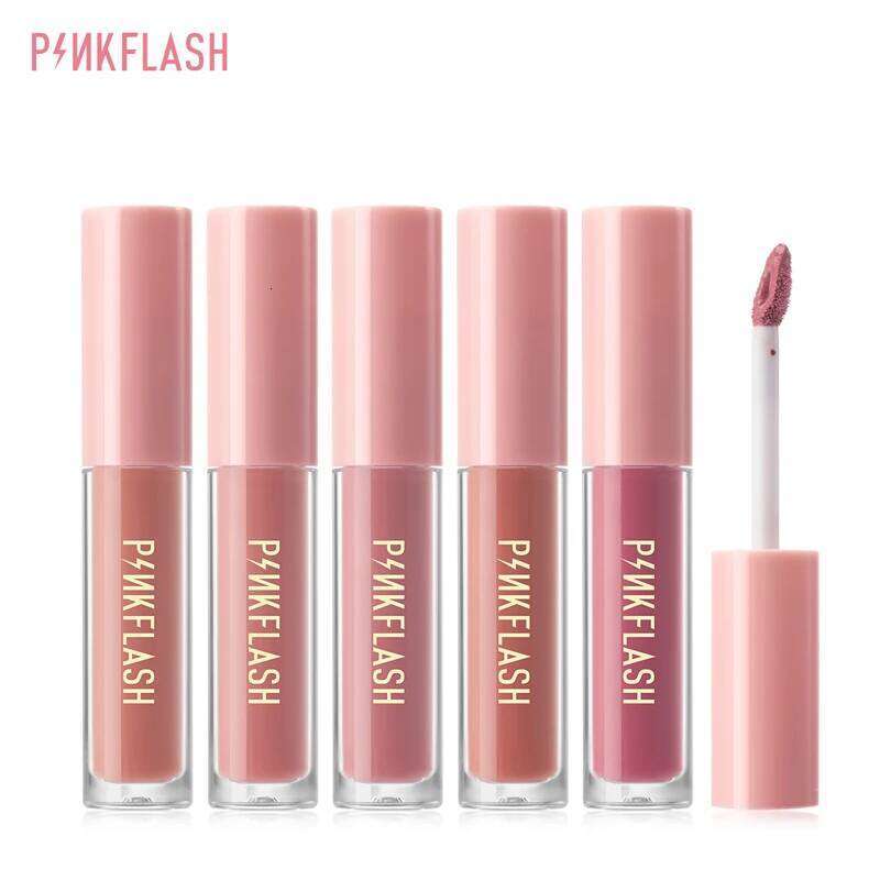 PINKFLASH Wholesale Matte Lipstick Soft Red Nude Pink Melting Cream Waterproof Makeup Lipgloss Not Fade Mud Lip Tint Z260310