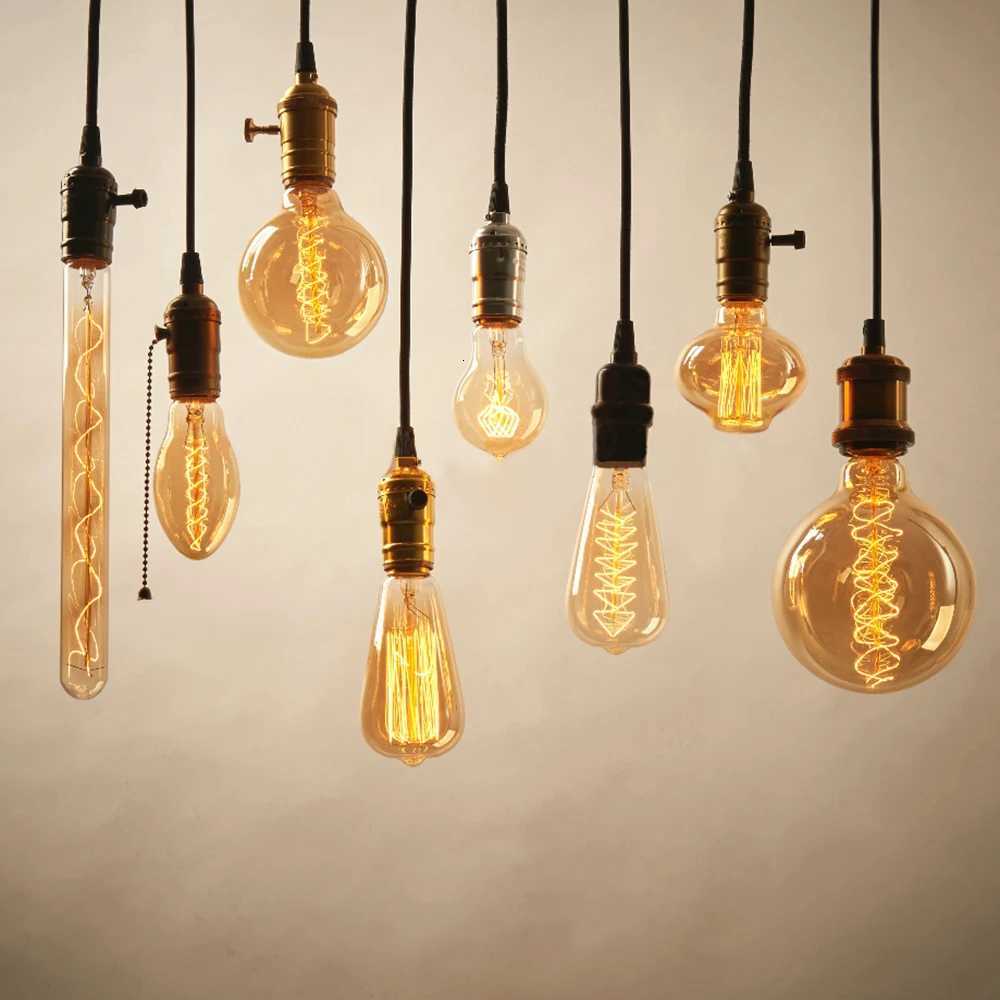 Retro Vintage Edison Bulb E27 40w 220v Ampoule Vintage Bulb Edison Lamp Filament Incandescent Light Bulb Retro Lamp Indoor Decor H260310
